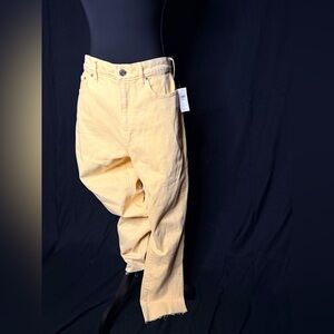 GAP Yellow Cigarette Jeans